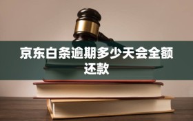 京东白条逾期多少天会全额还款