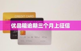 优品租逾期三个月上征信