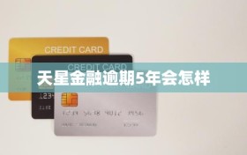 天星金融逾期5年会怎样