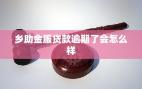 乡助金服贷款逾期了会怎么样
