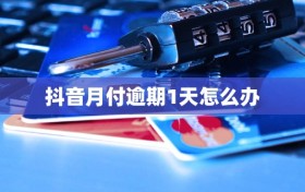抖音月付逾期1天怎么办