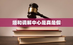 垣和调解中心是真是假