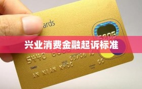 兴业消费金融起诉标准