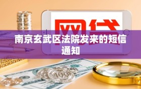 南京玄武区法院发来的短信通知