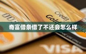 奇富借条借了不还会怎么样