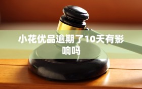 小花优品逾期了10天有影响吗