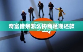 奇富借条怎么协商延期还款