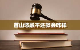 首山悠融不还款会咋样
