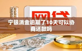 宁银消金逾期了10天可以协商还款吗