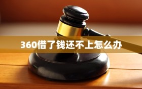 360借了钱还不上怎么办