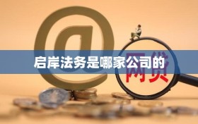 启岸法务是哪家公司的