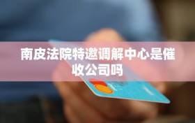 南皮法院特邀调解中心是催收公司吗