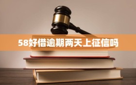 58好借逾期两天上征信吗
