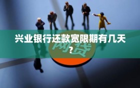 兴业银行还款宽限期有几天？