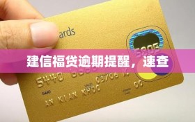 建信福贷逾期提醒，速查