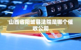 山西省阳城县法院是哪个催收公司