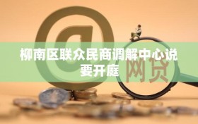 柳南区联众民商调解中心说要开庭