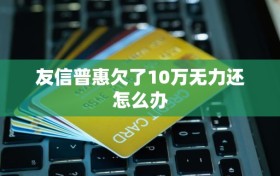 友信普惠欠了10万无力还怎么办