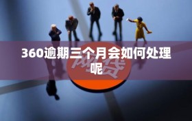 360逾期三个月会如何处理呢