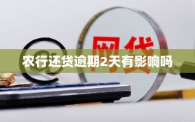 农行还贷逾期2天有影响吗
