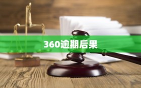360逾期后果