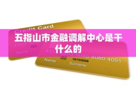 五指山市金融调解中心是干什么的