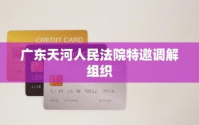 广东天河人民法院特邀调解组织