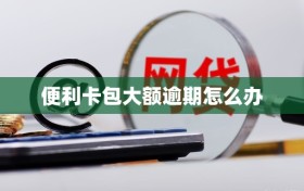 便利卡包大额逾期怎么办