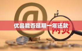 优品能否延期一年还款