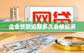 企业贷款逾期多久会被起诉