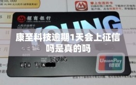 康至科技逾期1天会上征信吗是真的吗