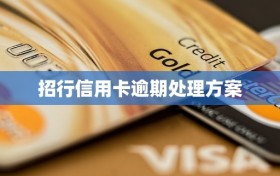 招行信用卡逾期处理方案