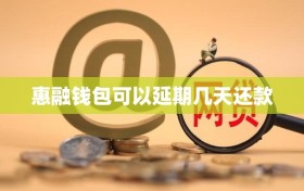 惠融钱包可以延期几天还款