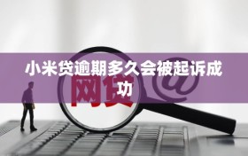 小米贷逾期多久会被起诉成功