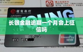 长银金融逾期一个月会上征信吗