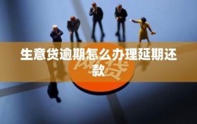 生意贷逾期怎么办理延期还款
