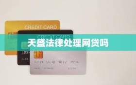天盛法律处理网贷吗