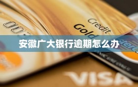 安徽广大银行逾期怎么办