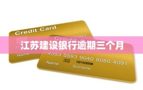 江苏建设银行逾期三个月