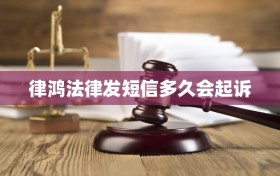 律鸿法律发短信多久会起诉