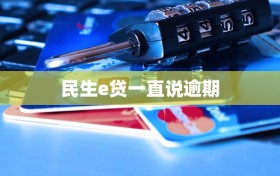 民生e贷一直说逾期