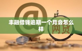 丰融借钱逾期一个月会怎么样