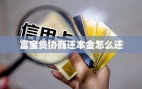 富宝贷协商还本金怎么还