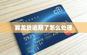 翼龙贷逾期了怎么处理