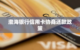 渤海银行信用卡协商还款政策