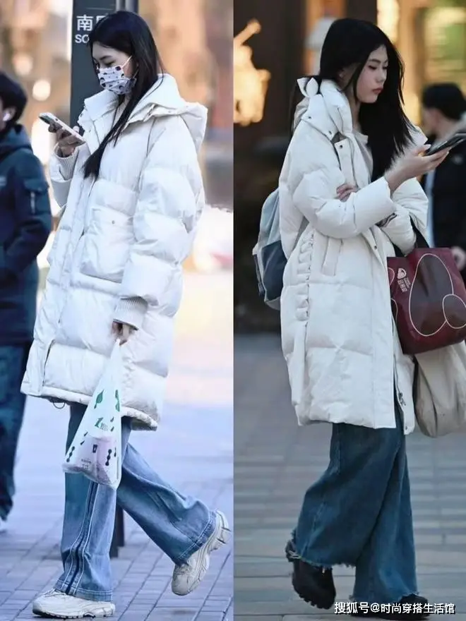 杨幂阔腿裤街拍图片__灰色阔腿裤欧美街拍