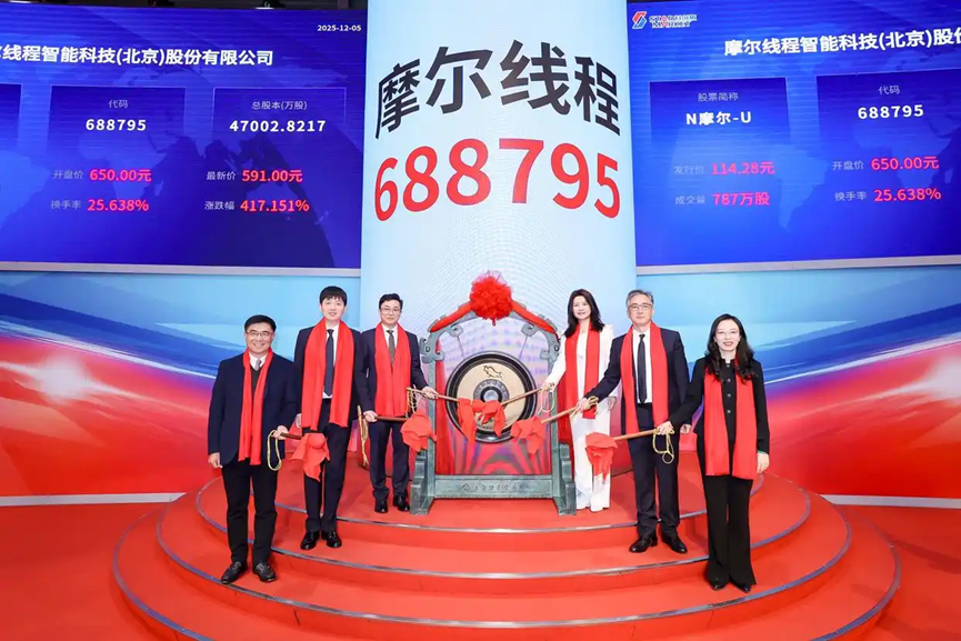 摩尔线程敲钟上市