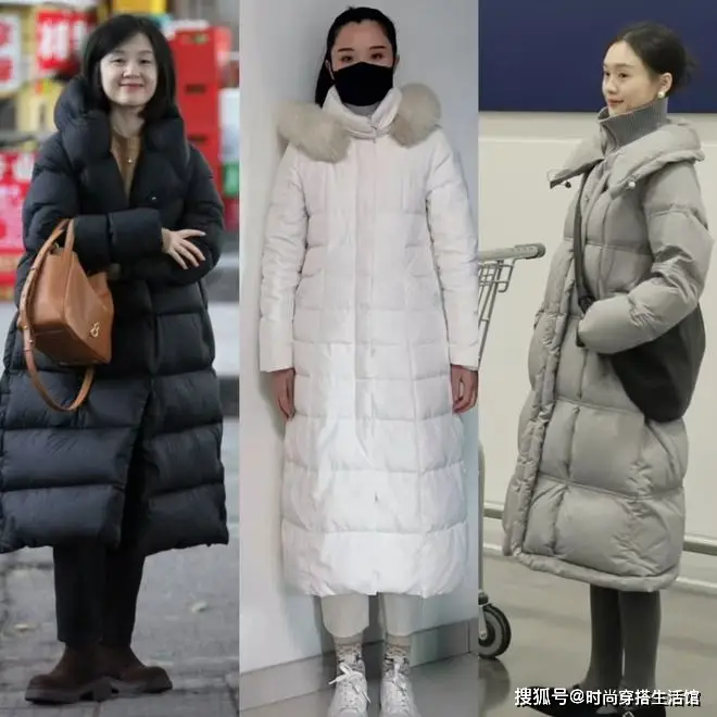 _穿黑白富贵灰色羽绒服的女生_穿黑白富贵灰色羽绒服显白吗