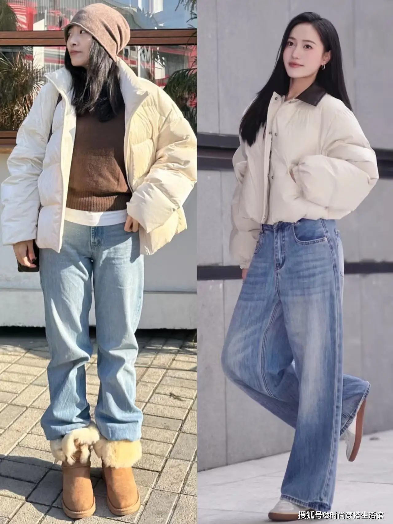 _穿黑白富贵灰色羽绒服显白吗_穿黑白富贵灰色羽绒服的女生