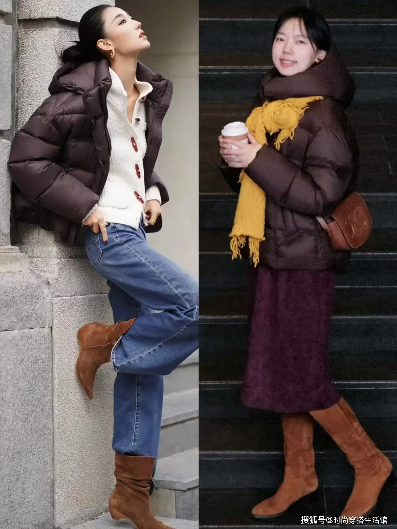 穿黑白富贵灰色羽绒服显白吗__穿黑白富贵灰色羽绒服的女生